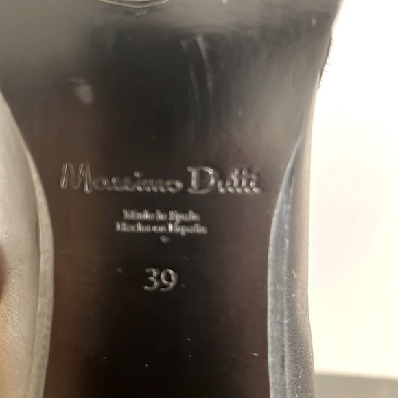 MASSIMO DUTTI by Nordstrom Women LEATHER Ankle Booties Made in Spain Sz 39  8 US - Picture 7 of 8